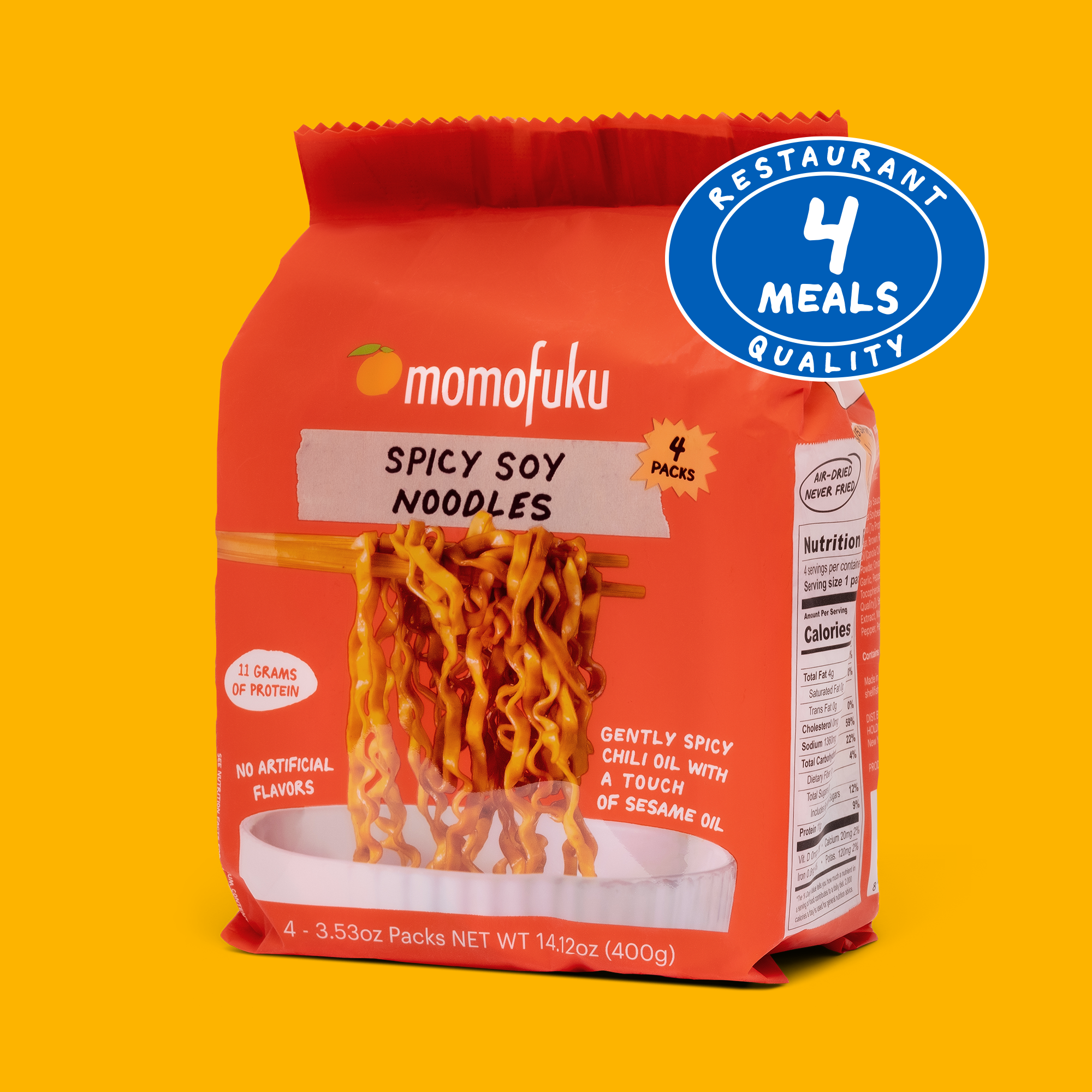 pack of spicy soy noodles
