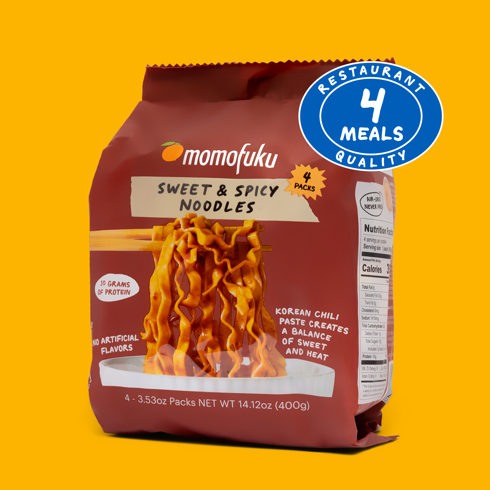 pack of sweet and spicy noodles